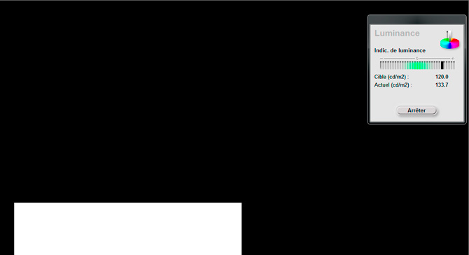 Calibration d'&eacute;cran avec le logiciel EYE ONE MATCH : r&eacute;glage du point blanc