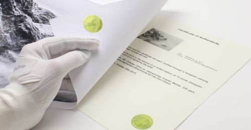 Certificats d'authenticité Hahnemühle - boite de 25