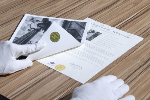 Certificats d\'authenticité Hahnemühle - boite de 25